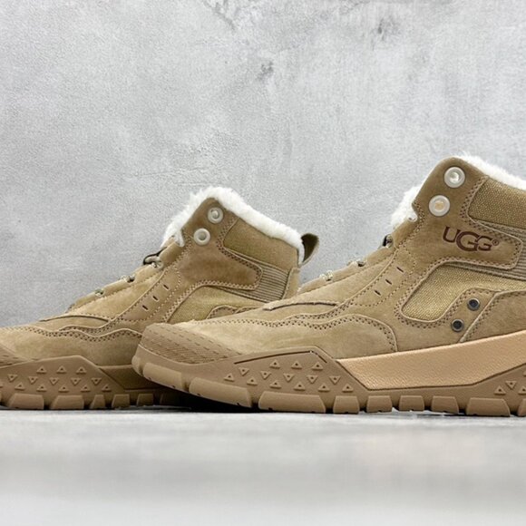 UGG Tan Shearling Work Boots - Picture 5 of 9